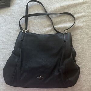 Kate Spade Black Pebbled Leather Shoulder Bag